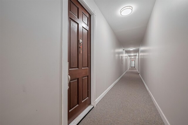 4515 Briar Hollow Pl Unit 307, Houston, TX 77027 - corridor with light colored carpet and baseboards