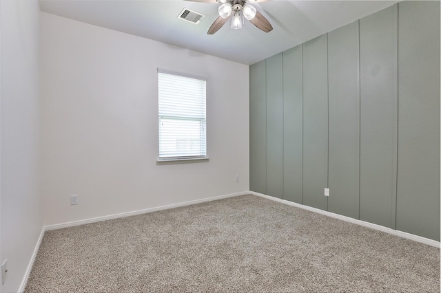 10014 Mahaffey Rd, Tomball, TX 77375 - carpeted empty room with ceiling fan and baseboards