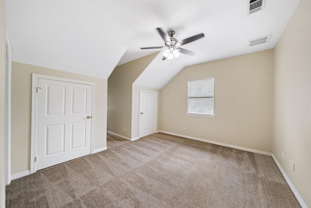 20103 Faye St, Tomball, TX 77377 - bonus room featuring carpet floors, ceiling fan, lofted ceiling, and baseboards