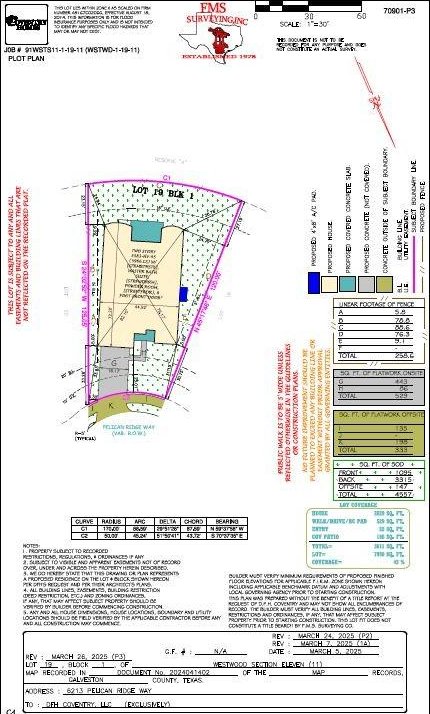 6213 Pelican Ridge Way, League City, TX 77573 - map / location featuring property boundaries highlighted