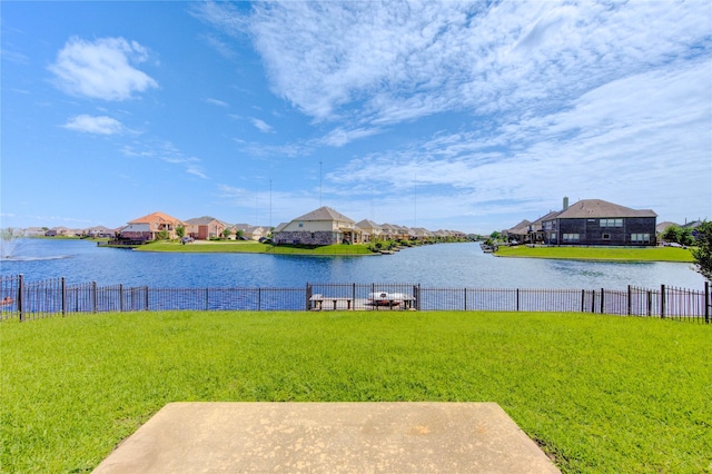 2831 Lake Villa Dr, Missouri City, TX 77459 - water view featuring nearby suburban area and fence