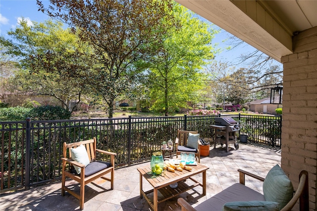 3114 Breezy Pines Ct, Kingwood, TX 77339 - view of patio featuring fence