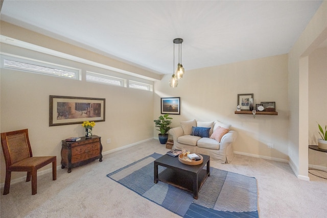 3114 Breezy Pines Ct, Kingwood, TX 77339 - living room featuring carpet flooring and baseboards