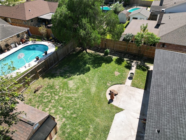 2225 W Clare St, Deer Park, TX 77536 - drone / aerial view of a pool area
