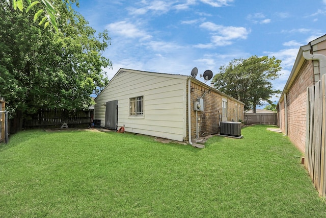 4155 Amir St, Houston, TX 77072 - rear view of property with central air condition unit