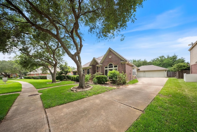 4910 Glen Hollow St, Sugar Land, TX 77479 - view of front of house featuring brick siding and a garage