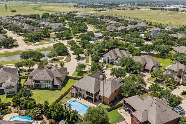 2919 Auburn Path, Sugar Land, TX 77479 - aerial perspective of suburban area with a pool