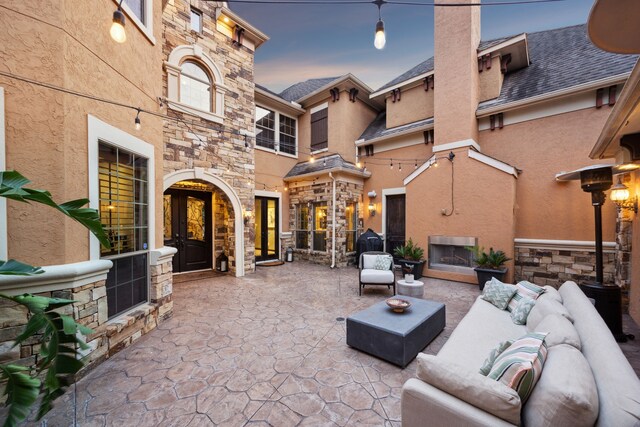 2919 Auburn Path, Sugar Land, TX 77479 - view of patio / terrace with an outdoor living space