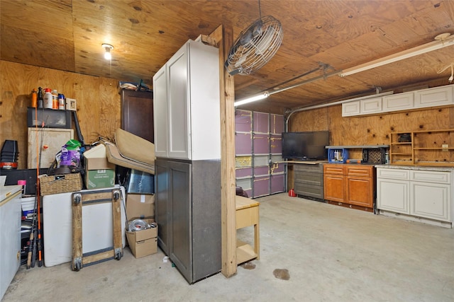 4420 Shady Ln, Huntsville, TX 77320 - basement featuring wooden walls