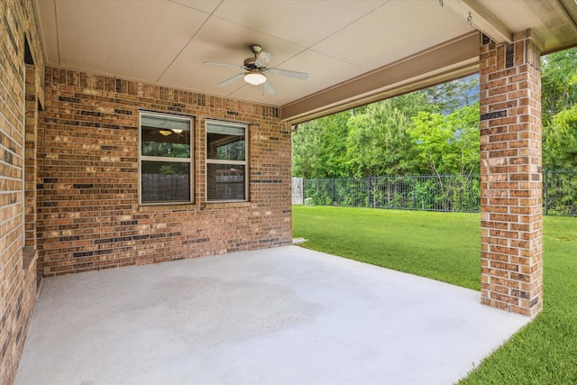 5332 Pointe Spring Xing, Spring, TX 77389 - view of patio / terrace with a ceiling fan