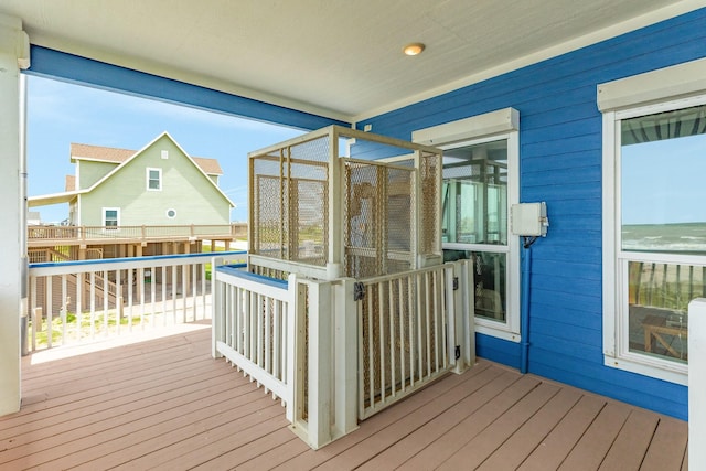 998 Austin Dr, Gilchrist, TX 77617 - wooden terrace with a water view