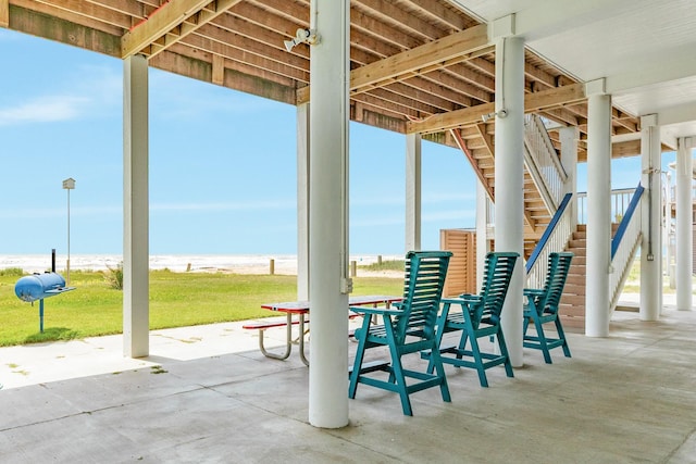 998 Austin Dr, Gilchrist, TX 77617 - view of patio with stairway