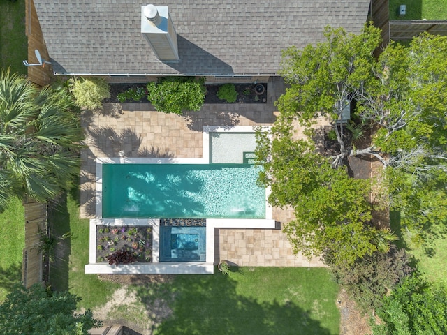 4307 Countrypines Dr, Spring, TX 77388 - aerial view of property and surrounding area with a pool area
