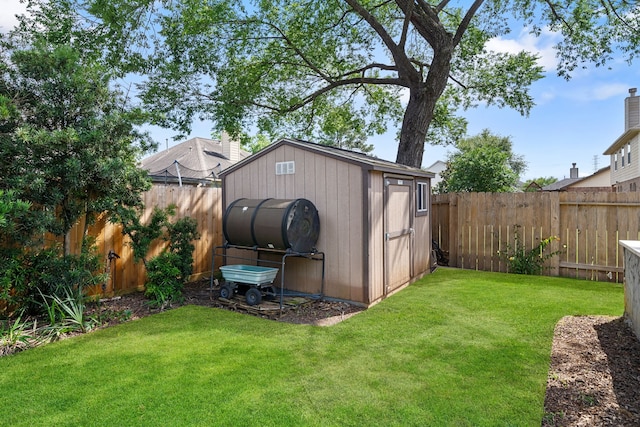 4307 Countrypines Dr, Spring, TX 77388 - view of yard featuring an outbuilding and a storage unit