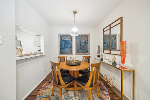 606 Marshall St Unit C2, Houston, TX 77006 - dining room with wood finished floors and baseboards