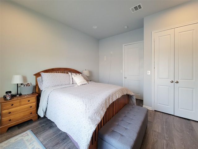 18841 Elegance Ave, Spring, TX 77379 - bedroom with wood finished floors and a closet