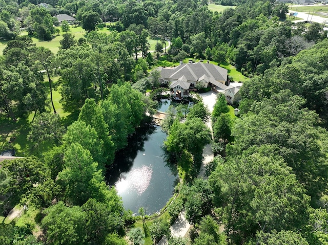 9502 Clubhouse Cir, Magnolia, TX 77354 - aerial overview of property's location with a nearby body of water