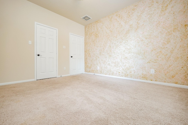 27326 Pendleton Trace Dr, Spring, TX 77386 - carpeted empty room featuring wallpapered walls and baseboards