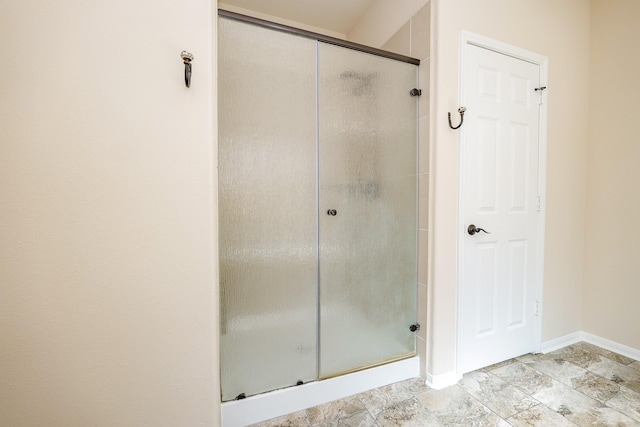 27326 Pendleton Trace Dr, Spring, TX 77386 - full bath featuring a shower stall and baseboards