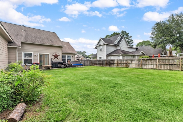 12596 Point Aquarius Blvd, Willis, TX 77318 - view of yard featuring french doors