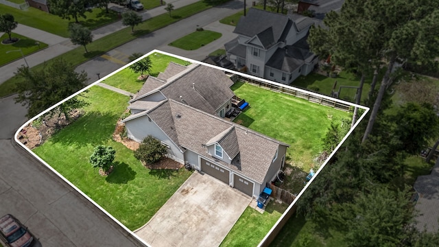12596 Point Aquarius Blvd, Willis, TX 77318 - view from above of property featuring property parcel outlined