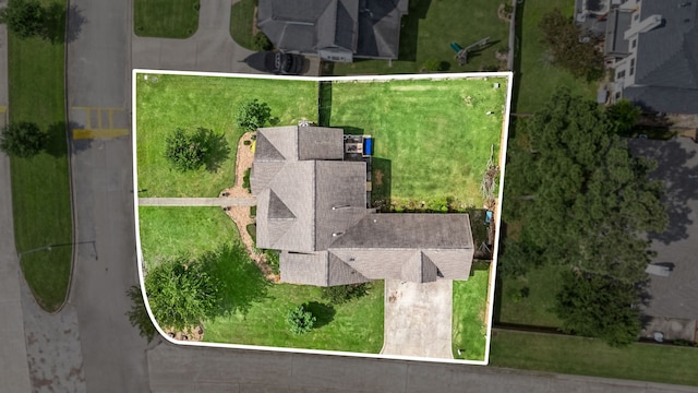 12596 Point Aquarius Blvd, Willis, TX 77318 - aerial view of property and surrounding area with property boundaries highlighted