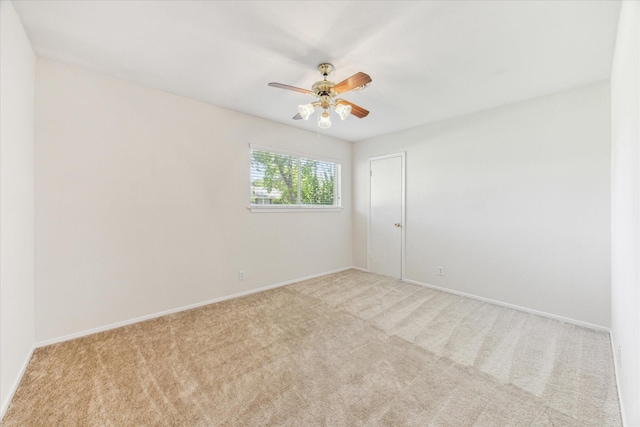 9547 Beverlyhill St, Houston, TX 77063 - spare room with carpet floors, ceiling fan, and baseboards