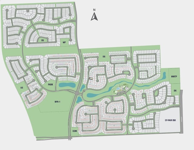 9122 Heckenberg Arbor Ln, Cypress, TX 77433 - map of parcels