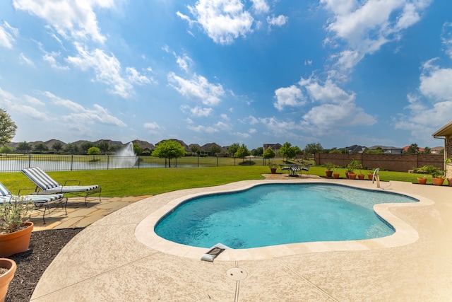 11702 Saporito Way, Richmond, TX 77406 - view of pool with a patio area and a water view