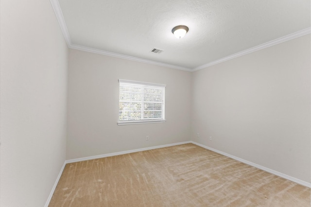 10106 Holly Chase Dr, Houston, TX 77042 - empty room with crown molding, baseboards, and light carpet