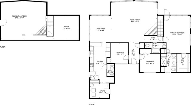 148 S Oak Bluff St, Trinity, TX 75862 - floor plan / room layout