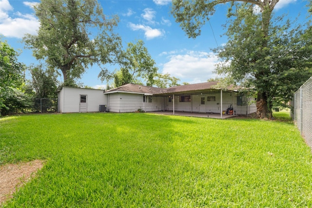 8022 Ridgeview Dr, Houston, TX 77055 - rear view of property featuring a patio area and central air condition unit