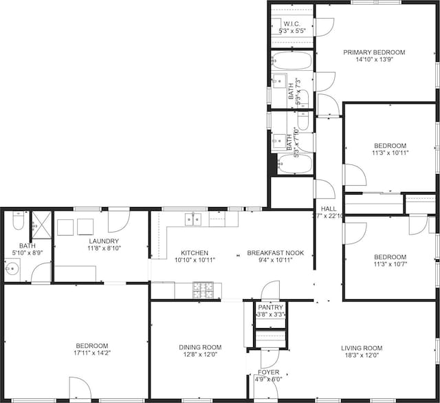 8022 Ridgeview Dr, Houston, TX 77055 - home floor plan