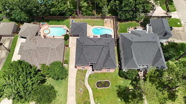 17706 August Meadows Ln, Spring, TX 77379 - bird's eye view of a pool
