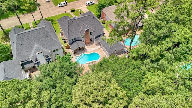 17706 August Meadows Ln, Spring, TX 77379 - bird's eye view of a pool
