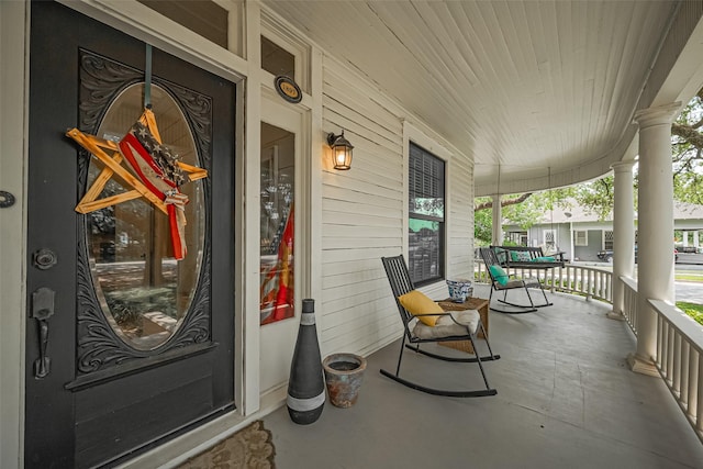 500 W Post Office St, Eagle Lake, TX 77434 - property entrance featuring covered porch