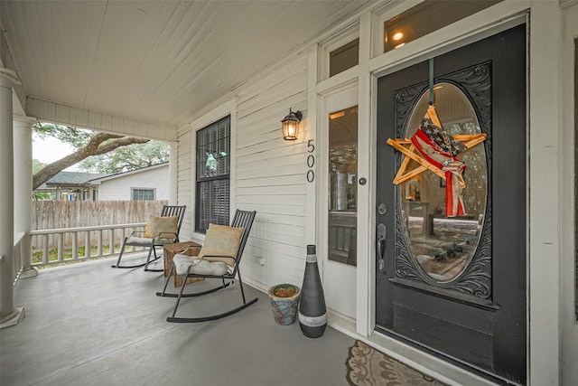 500 W Post Office St, Eagle Lake, TX 77434 - property entrance featuring a porch