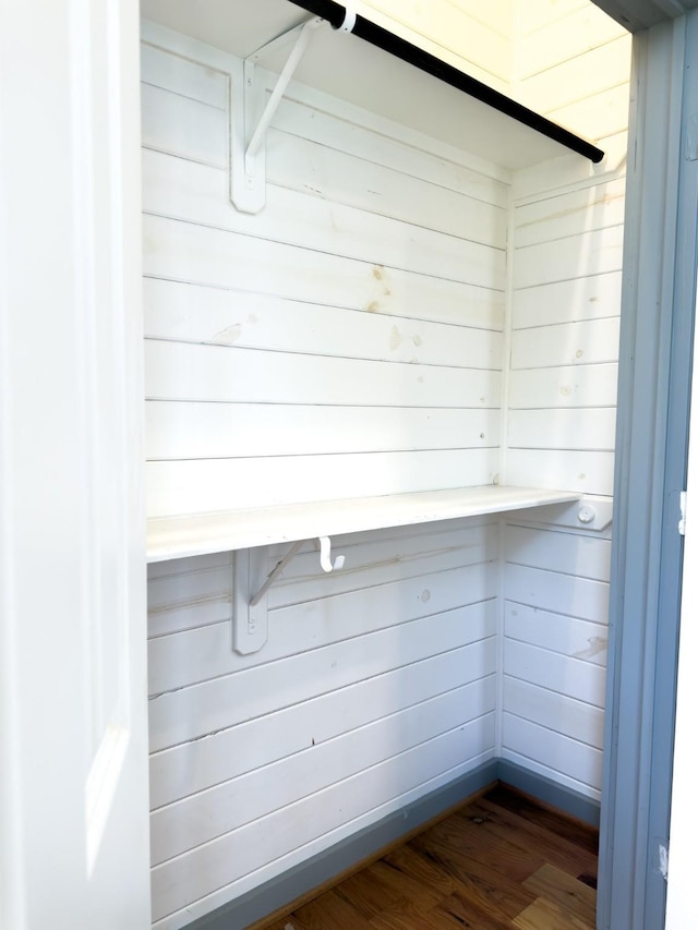 1111 Fm 109, New Ulm, TX 78950 - walk in closet with dark wood-type flooring