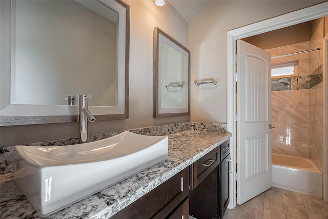 4307 Hershe St, Houston, TX 77020 - bathroom featuring vanity and shower / bath combination