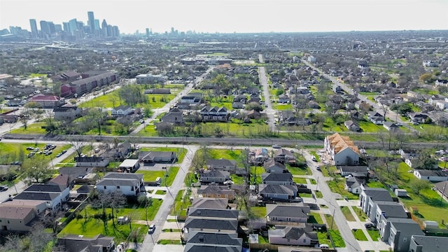 4307 Hershe St, Houston, TX 77020 - aerial overview of property's location with nearby suburban area