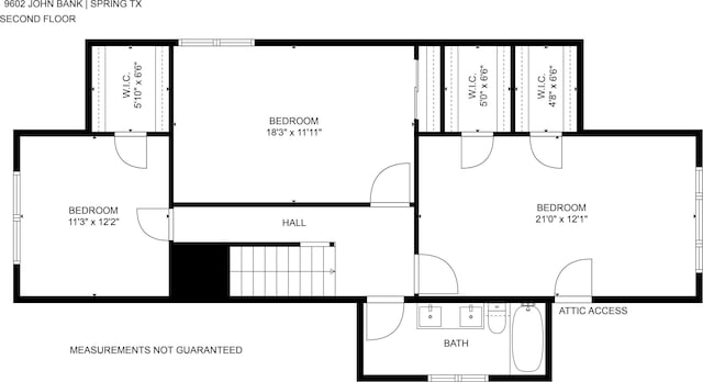 9602 John Bank Dr, Spring, TX 77379 - home floor plan