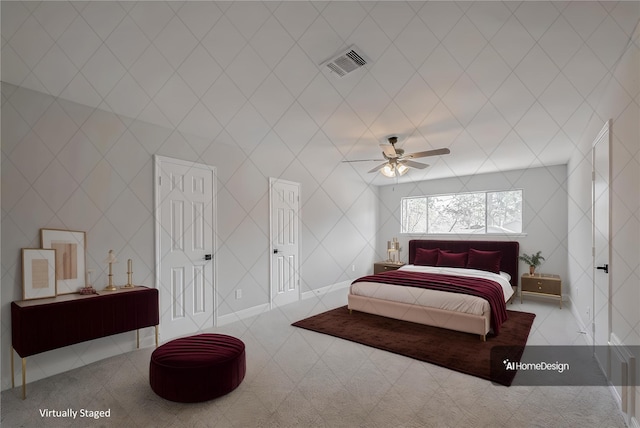 9602 John Bank Dr, Spring, TX 77379 - bedroom featuring ceiling fan