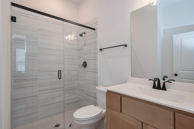 2610 Texas Orange Trl, Richmond, TX 77406 - full bathroom with toilet, a shower stall, and vanity