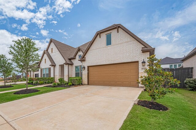 2610 Texas Orange Trl, Richmond, TX 77406 - view of front facade featuring driveway, brick siding, and stone siding