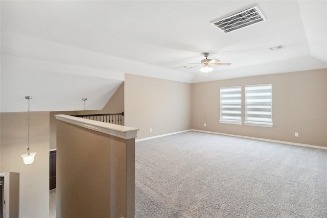 24730 Harbor Terrace Ln, Richmond, TX 77406 - spare room with ceiling fan, carpet flooring, and baseboards