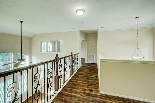 24635 Blue Opal Ln, Katy, TX 77494 - hallway featuring wood finished floors and baseboards