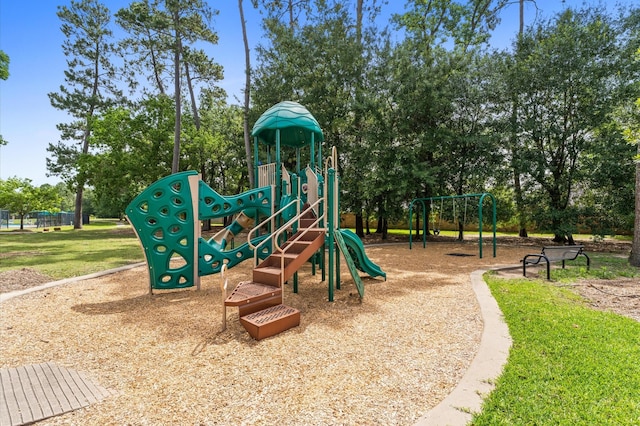 14818 Autumn Long Trl, Humble, TX 77396 - community jungle gym with view of scattered trees