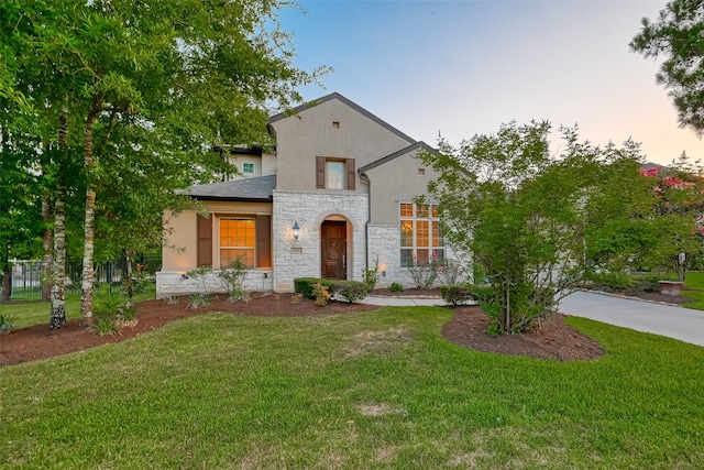 105 Checkerbloom Ct, Montgomery, TX 77316 - view of front of property featuring stucco siding and stone siding