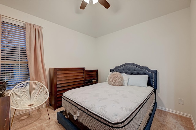 105 Checkerbloom Ct, Montgomery, TX 77316 - bedroom featuring carpet, baseboards, and a ceiling fan