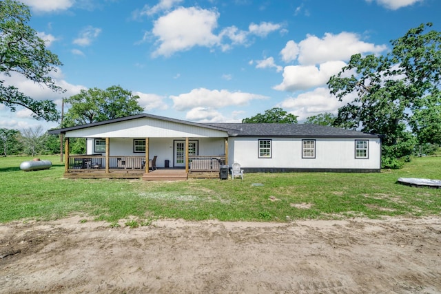 3508 Dick Barnes Loop, Bedias, TX 77831 - back of property with a yard